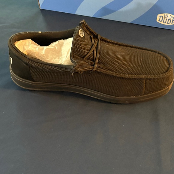 Wally Work Composite Toe Black Hey Dudes - Picture 6 of 11